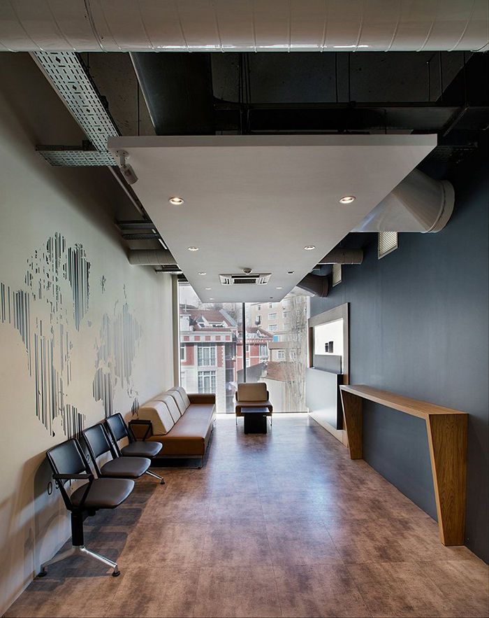 物流公司loft风格办公室装修设计案例效果图