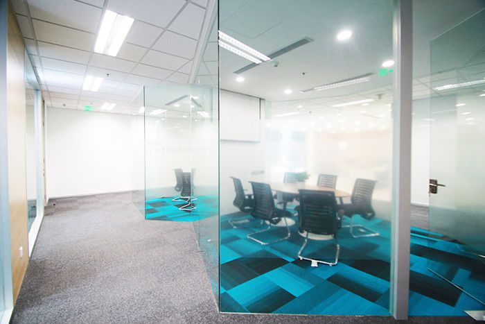 1200平方大型创意办公室装修设计案例效果图