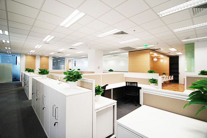 开放式1200平的办公室装修设计效果欣赏