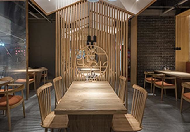 合肥餐饮店装修设计对话园林风格，呈现出移步异景的空间视觉