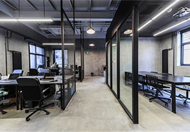 合肥400平工业风厂房办公室装修用混凝土定义新时代办公空间