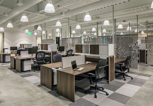 简洁大气的合肥办公室装修空间高颜值_温馨且高效空间