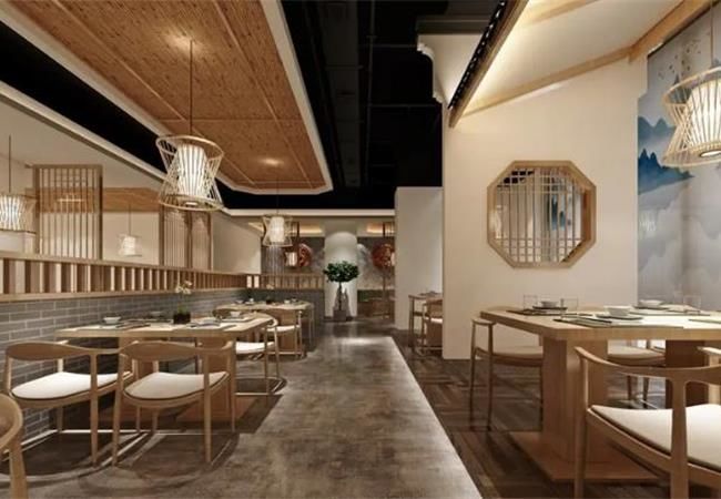 专业团队，一对一服务现代化合肥餐饮店空间装修